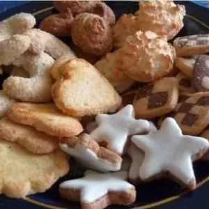 Nemecké cookies: prísady, recept s popisom, funkcie varenia, fotografie