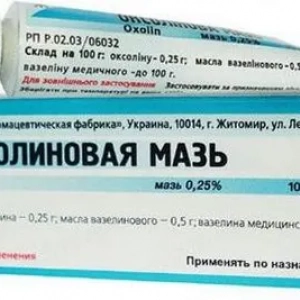 Oxolínová masť v nose: indikácie, návod na použitie, recenzie
