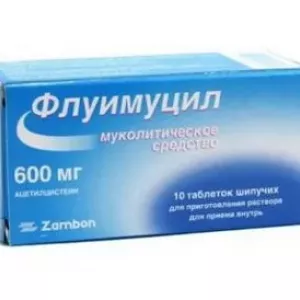 Šumivé tablety fluimucil: recenzie, zloženie, aplikácia